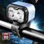 Đèn xe đạp có thể sạc lại USB Bộ chuyển đổi nhanh Hai ống kính Đèn xe đạp LED hai bánh Đèn pha hợp kim nhôm Bánh răng ngoài trời vuông