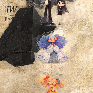 JIANWU 60mm * 200cm Vintage Cá Tính Nhân Vật Phong Cảnh Chất Liệu Cắt Băng Thêu Sò PET Sáng Tạo Tạp Chí