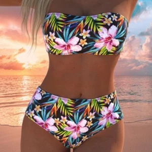 Bộ đồ Bikini hai mảnh Đồ bơi nữ có độ đàn hồi cao Bộ đồ bơi ngực có thể tháo rời