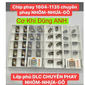 Chip 1604 và 1135 có lớp phủ DLC chuyên phay Nhôm nhựa gỗ ngon