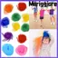 MERIGGIARE Khăn lụa vuông Màu đỏ Juggling Đạo cụ biểu diễn Vòng nhịp điệu Khăn quàng cổ cho trẻ em