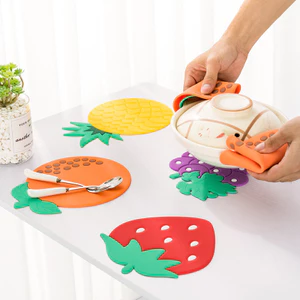 Bàn Thảm Cafe Chống bỏng Cách Nhiệt Coaster Tấm Hộ Gia Đình Thảm Bát Thảm Họa Tiết Trái Cây XASY