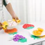 Bàn Thảm Cafe Chống bỏng Cách Nhiệt Coaster Tấm Hộ Gia Đình Thảm Bát Thảm Họa Tiết Trái Cây XASY