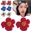 Mới 4 Cái / bộ Dễ Thương Không Đều Acrylic Hoa Kẹp Tóc Ngọt Ngào Nhiều Màu Sắc Barrettes Cho Bé Gái