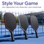 Nhãn dán cạnh vợt Pickleball YUUKII, Băng cạnh đầu mái chèo mờ hấp thụ sốc, Giải đấu băng bảo vệ khung chống rơi chống trầy xước đa năng cao cấp