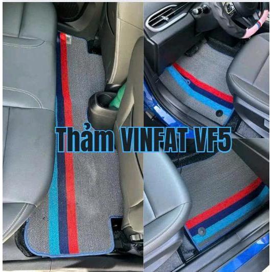 {VF5} Thảm lót sàn xe VF5 cắt may sẵn chuẩn theo form nguyên zin hỗ trợ bấm khuy ghế lái và ghế phụ