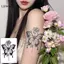 LUImo 1 Tấm Chống Thấm Nước Bướm & Hoa Hồng Bút Xăm Tạm Thời - Nghệ Thuật Toàn Thân Thực Tế & Trắng, SBS Dài 15 Ngày