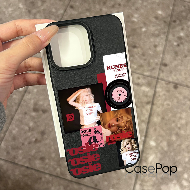 Ốp lưng cho iPhone 17 16 Pro Max 15 14 13 12 11 Rosé Rosie Photo Collage