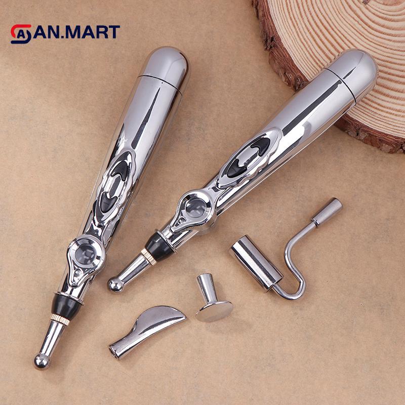 AN.MART 2/5 Đầu Bút Châm Cứu Điện, Massage Kinh Tuyến, Giảm Đau, Bút Massage