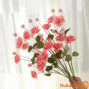 1 Thân Hoa Hồng Nhân Tạo Lễ Hội Giả Reed Hoa Nhánh Bình Trang Trí Cho Vòng Hoa Thủ Công DIY Trang Trí Nhà Cửa