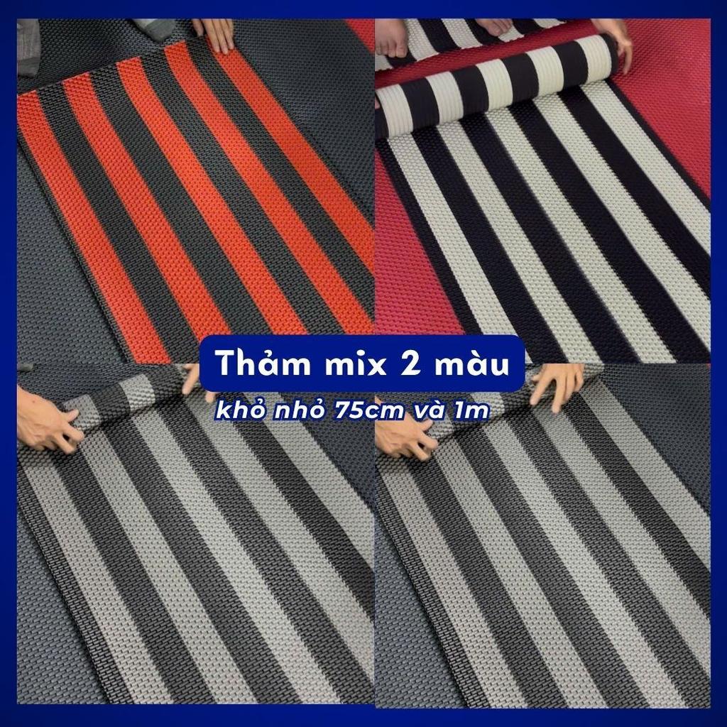 [1m x 60cm] Thảm lót sàn vân 3D loại 1 MIX 2 màu kích thước 75cm x 60cm và 1m x 60cm