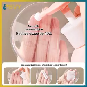 BVY Soft Silicone Gel Powder Puff Sponge cho Body Lotion Face Foundation Trong suốt Không có bột ăn Puff Applicator Tools.