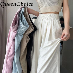 Phụ Nữ Mềm Mại Rời Chân Rộng Quần Nữ Cao Cấp Chắc Chắn Thường Ngày Quần Dài