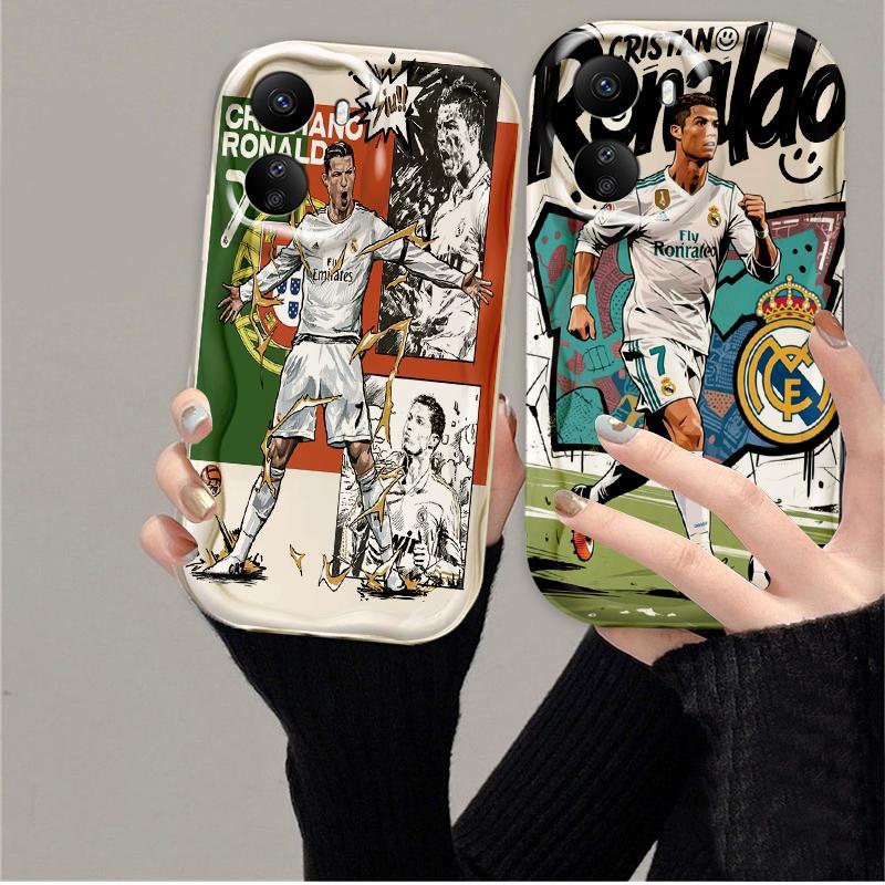 Thích hợp cho Redmi 13C / POCO C65 3D TPU mềm World Cup Cristiano Ronaldo Ốp điện thoại chống sốc dành cho sinh viên