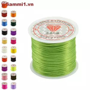 ZK 50M Co Giãn Mạnh Dây Co Giãn Dây Dây Vòng Tay Vòng Cổ Dây Hạt 0.5mm, VN