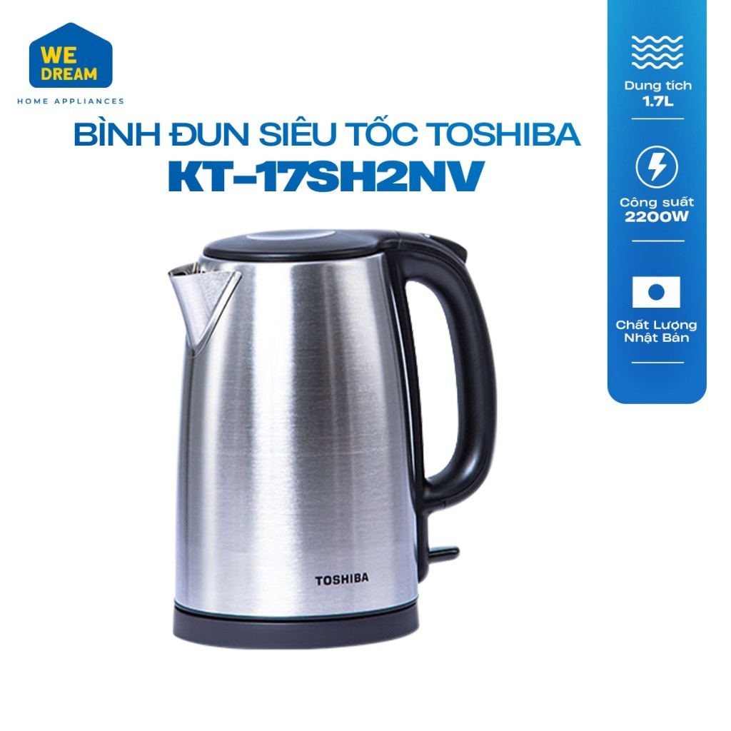 Bình Đun Siêu Tốc Toshiba KT-17SH2NV 1.7L - Hàng Chính Hãng