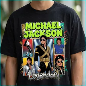 SY3 Michael Jackson MJ Mãi Áo Thun Anime Truyện Tranh Tee Retro Pop Nghệ Thuật Kỷ Nguyên Quà Tặng YS3