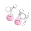 Móc khóa nút sầu riêng trái cây FUHUIOT, Thiết kế dứa hình nút Móc khóa dâu tây có thể ép Mini, Click Sound Cherry Bóp Chức năng Móc khóa việt quất thu nhỏ