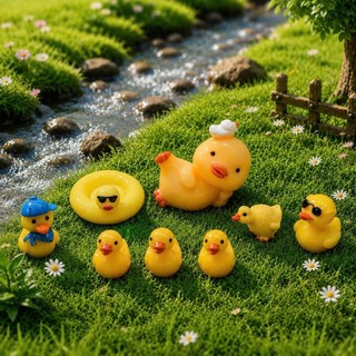 [ĐỘC QUYỀN] Set Charm Gia Đình Phao Vịt🐥🌼💛- Bộ 8 Charm Phao Vịt gắn dép siêu hot trend hè 2026 dễ thương hết nấc