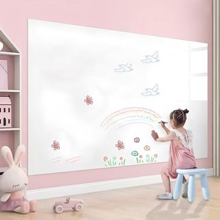Nhãn dán tường bảng trắng AOPHEKM, Bảng trắng xóa khô bằng tĩnh điện PVC, Lớp viết PP không dính chất lượng cao Có thể tháo rời Tấm tường có thể ghi được Cuộc họp văn phòng