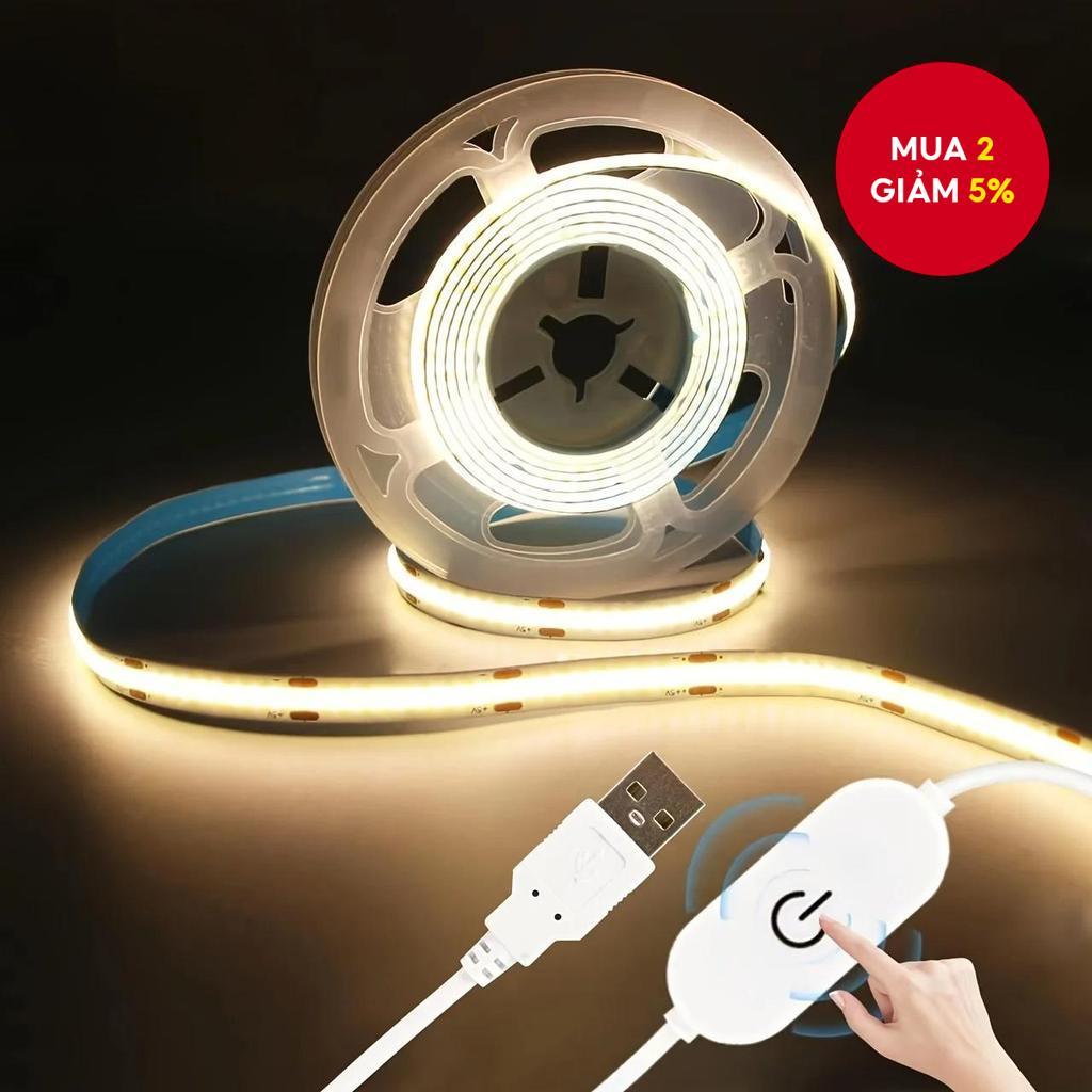 Đèn Led Dây Usb 1m-5m 5v 320leds/m, Cảm Biến Chạm, Điều Chỉnh Độ Sáng, Thích Hợp Cho Diy Đèn Tv, Gương, bếp | BigBuy360 - bigbuy360.vn