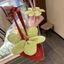 Túi dây rút hoa PYCOU, Túi xô hoa Polyester di động, Dây rút đóng túi đeo tay nhẹ Mua sắm