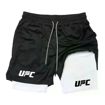 Quần short nam 2 trong 1 mùa hè, quần short thể thao, quần short thể dục, quần short chạy bộ, quần short tập luyện, vải thoáng khí, khô nhanh, nam