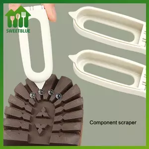 SWEET Bàn Chải Da 2 Trong 1 Cho Da Lộn Bốt Túi Tẩy Tế Bào Chết Cao Su Trắng Crepe Bàn Chải Giày Hộ Gia Đình Cần Thiết Tường Crevice Da Cleaner n