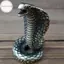 Hodou Cobra Đồ trang trí nhỏ Đồng thau rắn Bàn trà cổ nhỏ Đồng chạm khắc Đồng tay cầm Copperware Hương đốt VN