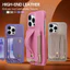 ốp lưng iPhone Áp dụng cho vỏ điện thoại Apple 17 Pro, dây đeo cổ tay iPhone Air, giá đỡ thẻ 17 Pro Max, kẹp tiền, vỏ da