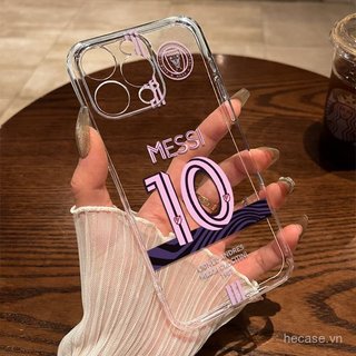 Ốp điện thoại trong suốt Phong cách mới Ball King No. 10 sọc xanh Thích hợp cho iPhone 17pro 16pro 17promax xr 11promax 11 12 13 14 promax 15promax 15 plus 12pro Vỏ chống sốc linh hoạt