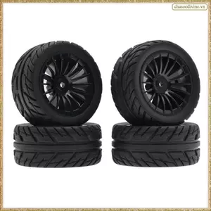 4 Bánh Lốp Cao Su Cho SG1603 SG1604 SG1605 UD1601 UD1602 UD1603 UD1604 1 / 16 RC Xe Nâng Cấp Các Bộ Phận