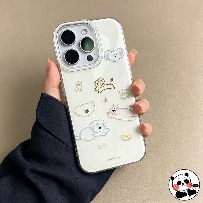 Ốp Lưng Chó Con Dễ Thương Cho Infinix Itel City 100 S26 S25 Ultra S23 Plus P65 P55 P40 Plus A90 A80 A70 A60S A50C A06 A05S A04 5G 4G Vỏ Điện Thoại Phong Cách Mèo Hoạt Hình
