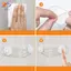 HFTOY 5 Chiếc Đa Năng Cho Bé An Toàn Lo Ngăn Kéo Tủ Lạnh Lo Trong Suốt Chống Mở Dây Đeo Mềm An Toàn Lo ~