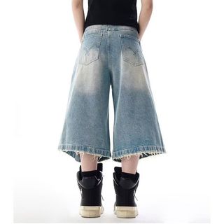 Quần crop denim rách cao cấp dành cho nam và nữ