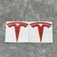 Biểu tượng Logo kim loại Tesla Model 3 / Y đích thực - Bộ thay thế thân trước hoặc sau Bộ phận trang trí ngoại thất Phụ kiện ô tô