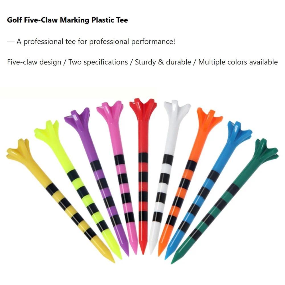 Bộ 50 Tee Golf Nhựa Được Thiết Kế Để Giảm Ma Sát & Quay Bên, Quà Tặng Golf Độc Đáo Cho Người Chơi Golf