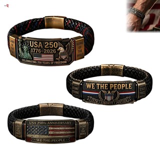 250 Kỷ Niệm Tự Do Di Sản-Bracelet Đại Bàng Thiết Kế Dây Bện Trang Sức Cho Nam Nữ