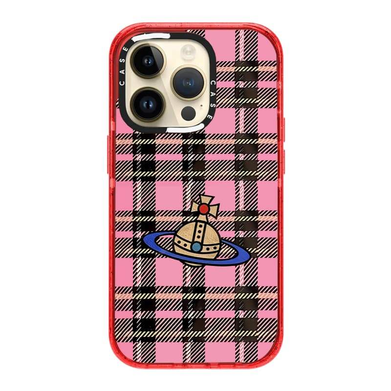 CASECASE X Họa Tiết Vải Hồng Cam / Đỏ / Perri Bộ Sưu Tập Kẹo Tím Màu Trong Suốt Cứng Hút Từ Tính Tác Động Cho Apple IPhone 13 14 15 16 17Pro Max Plus Có Hộp