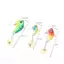 AIHOM Mồi Câu Cá Mồi Nhân Tạo 5 Chiếc Chìm Kim Loại VIB Spinner Muỗng Bộ Cho Hồ Sông Điều Kiện Biển,