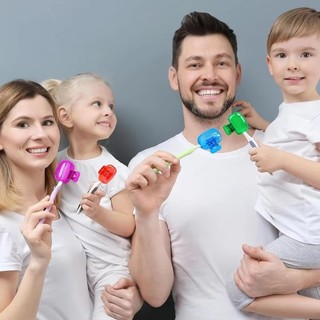 Kẹp lưu trữ bàn chải đánh răng gia đình - Mũ bảo vệ đầu bàn chải đánh răng cầm tay du lịch