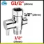 3-Way G1 / 2 Vòi Hoa Sen Diverter Van Tách Nước Tắm Tee Adapter Có Thể Điều Chỉnh Vòi Switcher Phòng Tắm Thay Thế Một Phần