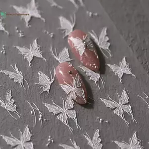BeautifulHomeA Hoạt Hình Bướm Nút Chìa Khóa Lo Silicon Khuôn Làm Móng Tay Trang Trí Phụ Kiện Dập Móng Tay DIY Làm Móng Tay Nghệ Thuật Dụng Cụ VN