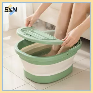B & N Portable TEP Bồn tắm chân có thể gập lại Hộp đựng ngâm chân chịu nhiệt để sử dụng trị liệu chân móng chân tại nhà.