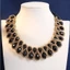 Vòng cổ pha lê NICOLOO, Vòng cổ Choker đầy màu sắc cổ điển, Thiết kế dệt thời trang Vòng cổ xương đòn hai lớp thủ công dành cho nữ