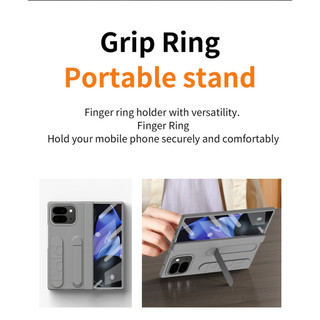 Ốp Lưng Cho Google Pixel 10 9 Pro Gấp Grip Ring Tích Hợp Đứng Khe Cắm Bút Stylus Bản Lề Bảo Vệ Chống Sốc Kính Cường Lực