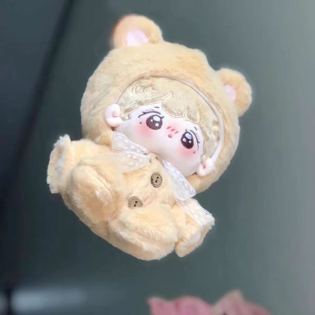 10cm Quần Áo Cho Bé 20 Quần Áo Dễ Thương Lông Gấu Sang Trọng Hai Mảnh Bộ Búp Bê Cotton Có Mũ Trùm Đầu Thay Thế Búp Bê 6.10