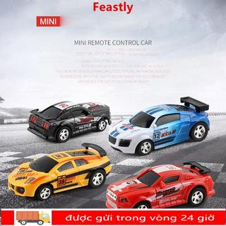 FEASTLY 1 Bộ Coke Can Car Mini Nhiều Màu Nhựa Điều Khiển Từ Xa Đua Xe