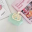 Túi lưu trữ tai nghe chăn bông FUHUIOT, Chấm bi màu tương phản Nút chụp mini Ví đựng tiền xu, Hộp đựng thẻ hoa mini nhẹ thời trang Sử dụng hàng ngày