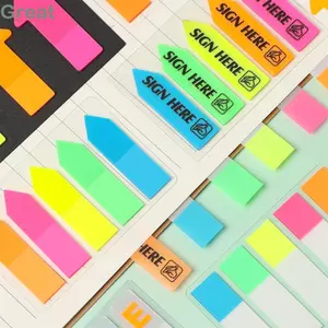 GREA 100 Tờ Memo Pad Dấu Trang Nhãn Văn Phòng Phẩm Điểm Chìa Khóa Mới Lạ Paster Sticker